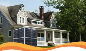 В Украине создана миниатюрная солнечная электростанция для дома необычной формы
