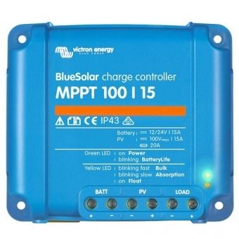 Купить Контроллер Victron BlueSolar MPPT 100/15 с гарантией от производителя