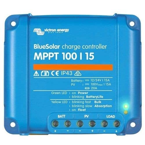 Контролер Victron BlueSolar MPPT 100/15 Купити Контролер Victron BlueSolar MPPT 100/15 в магазині Генерація за 147.4 $