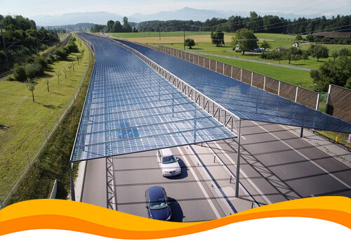 Солнечные крыши над автомагистралями собираются возводить в Европе