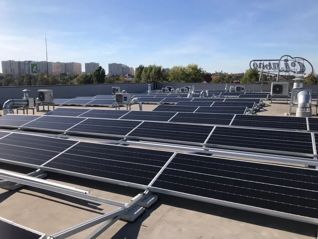 Солнечная станция на 250 кВт для бизнеса, Киев