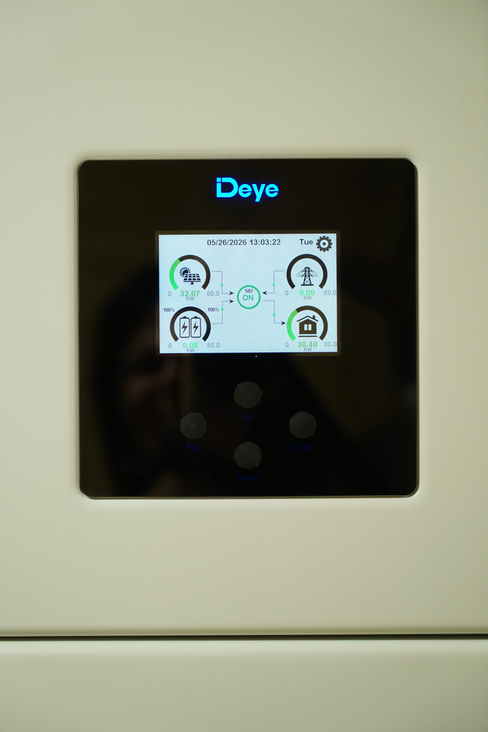 Гібридні інвертори Deye SUN-80K і накопичувачі Deye BOS-B у контейнері СЕС