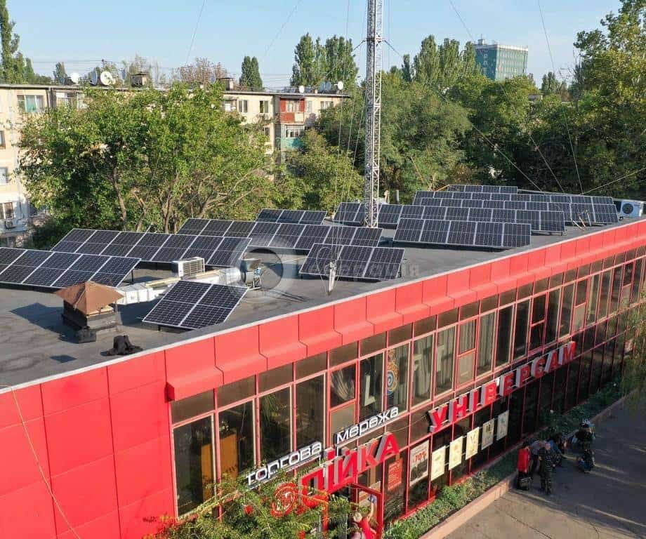 Сетевая станция 20 кВт на крыше дома